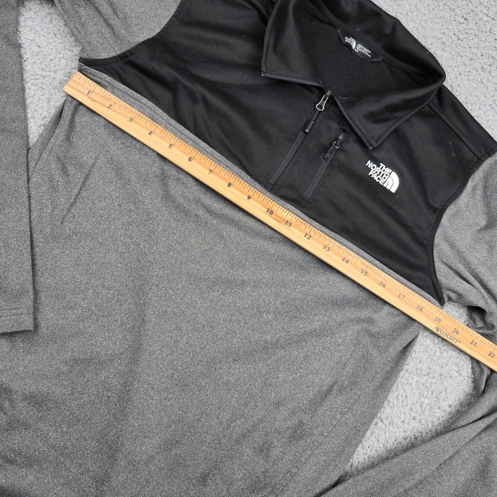 The North Face Mens 1/4 Zip Pullover‎ Grey Black Small